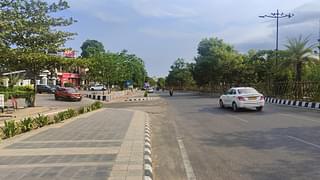 A showpiece boulevard in Bhubaneswar.
