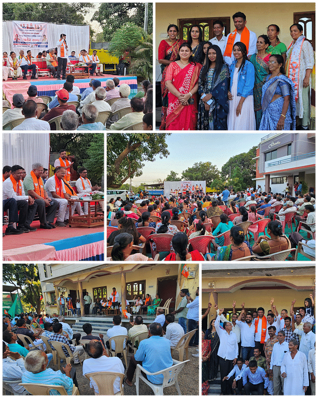Glimpses of Dhaval Patel's campaign in Dharampur.