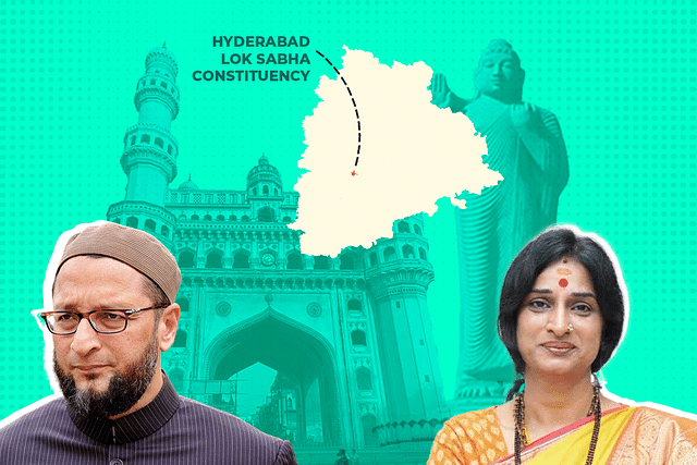 Hyderabad is seeing an interesting contest between Madhavi Latha and Asaduddin Owaisi.