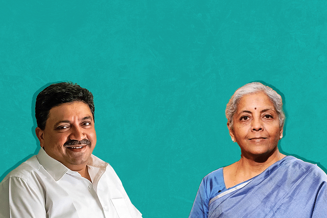 Palanivel Thiaga Rajan and Nirmala Sitharaman.