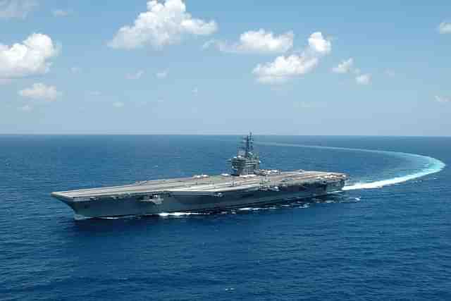 US Navy's aircraft carrier USS Dwight D Eisenhower. (Wiki)