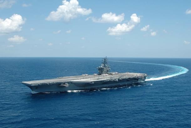 US Navy's aircraft carrier USS Dwight D Eisenhower. (Wiki)