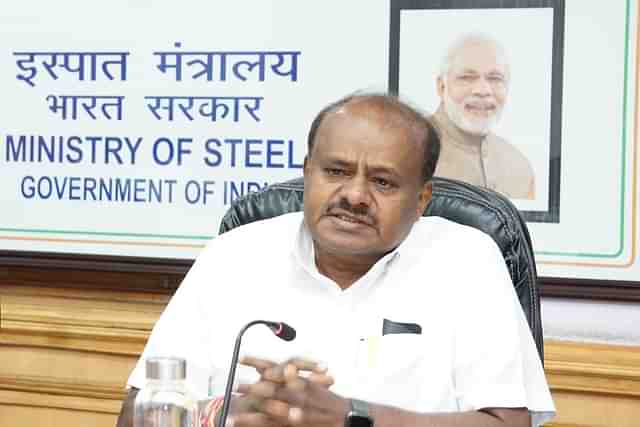 Union Steel and Heavy Industries Minister H D Kumaraswamy