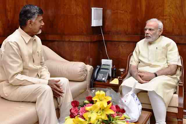 Prime Minister Modi and Chandrababu Naidu.