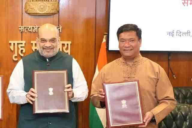 Union Home Minister Amit Shah and Arunachal Pradesh Chief Minister Pema Khandu