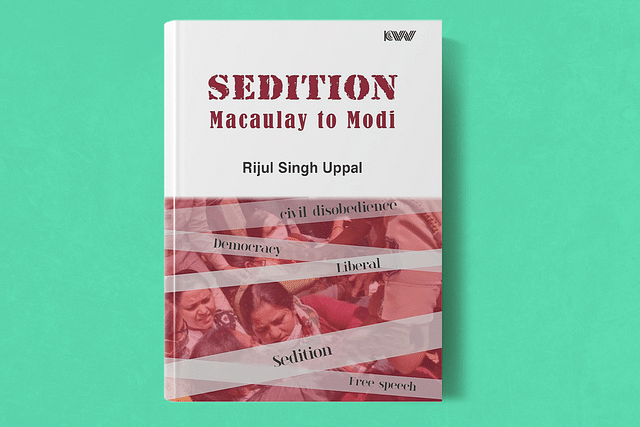 The cover of Rijul Singh Uppal's SEDITION: Macaulay to Modi.