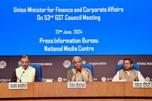 FM Sitharaman in a press conference after the 53rd GST Council Meeting