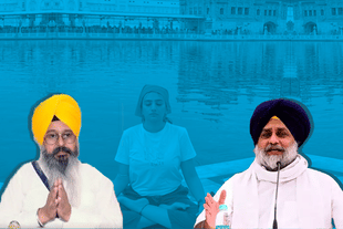 Influencer booked after performing yoga at Golden temple.
