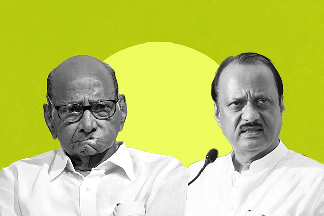 Sharad Pawar and Ajit Pawar 
