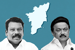 K Selvaperunthagai (left) and Chief Minister M K Stalin.