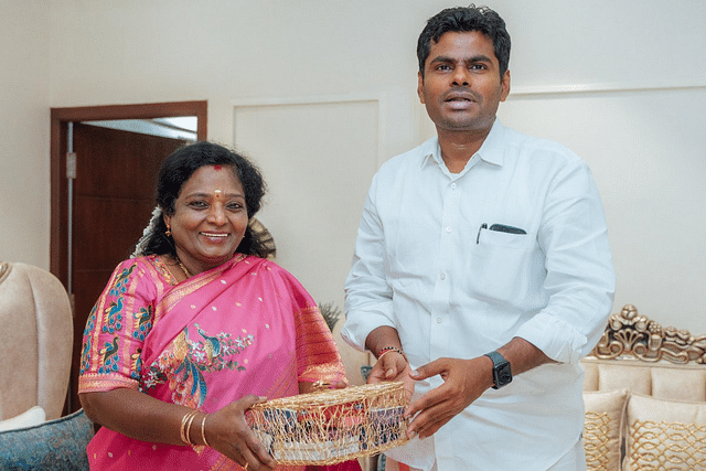 Annamalai with Tamilisai Soundararajan (Annamalai/X)