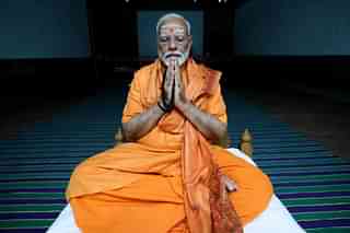PM Narendra Modi meditating at Swami Vivekananda Rock Memorial in Kanniyakumari