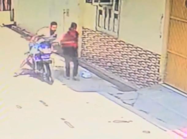 Still from the viral video showing Qureshi molesting a girl