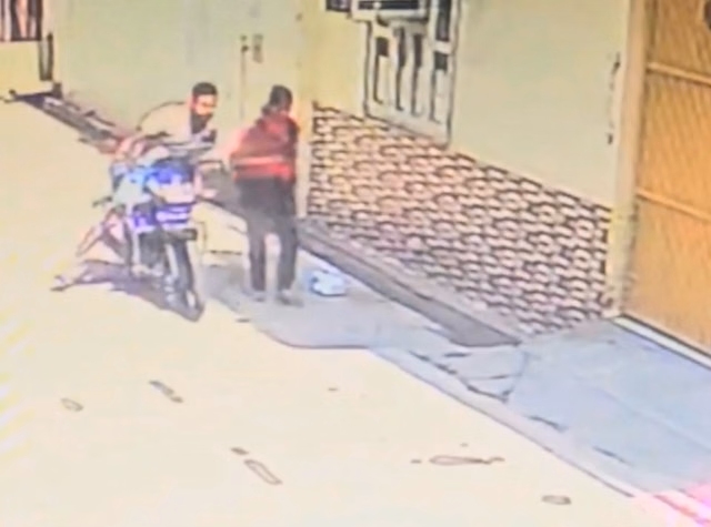 Still from the viral video showing Qureshi molesting a girl