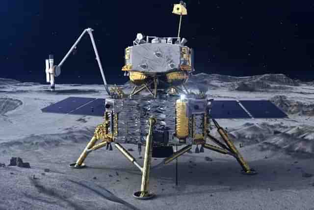 China's Chang'e-6 on far side of moon.