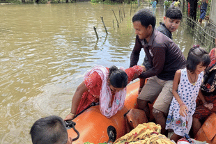 Assam floods (Pic Via Twitter)