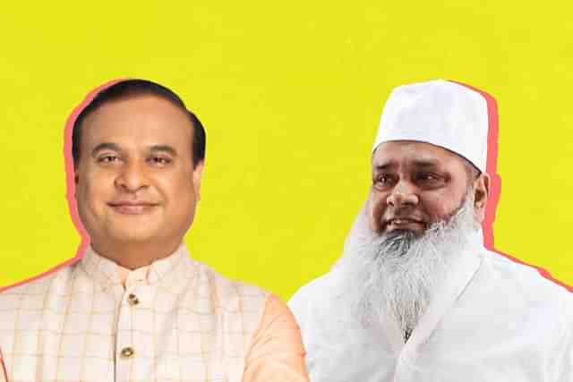 Himanta Biswa Sarma and Maulana Badruddin Ajmal.