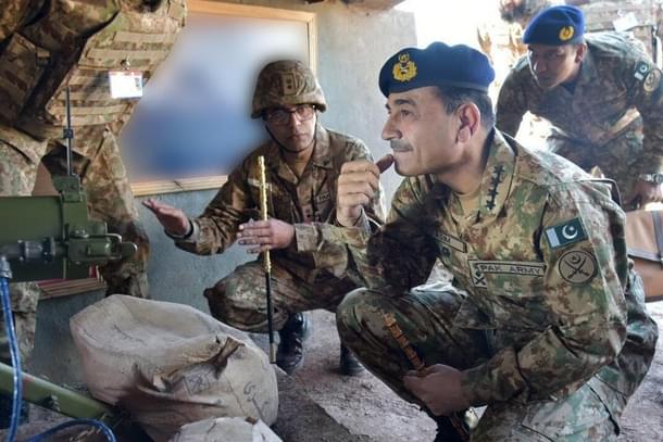 Pakistan Army Chief Asim Munir during a briefing near the Line of Control in December 2022 (ISPR)