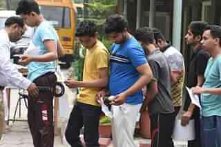 Students being frisked before entering the NEET exam centre. (Representative Image)