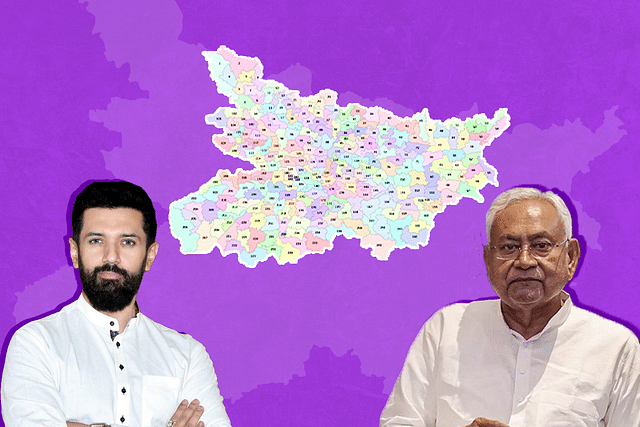 Chirag Paswan and Nitish Kumar.