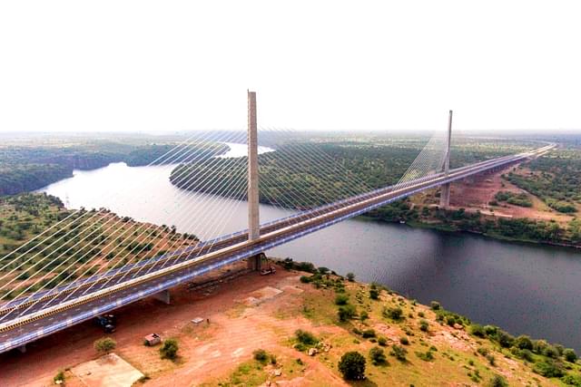 Cable stayed bridge across River Chambal on Kota Bypass. (x)