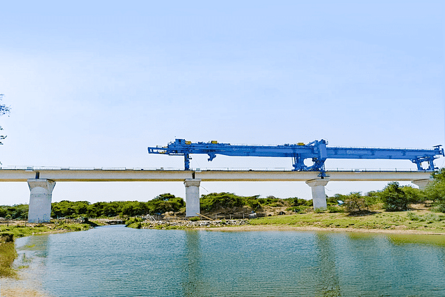 Completion of River Bridge for Mumbai Ahmedabad Bullet Train Project