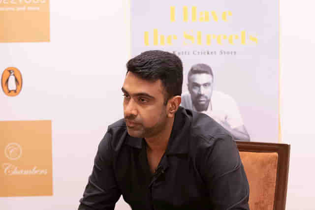 Star spinner R Ashwin at the book launch event (Photo: Penguin India/X)