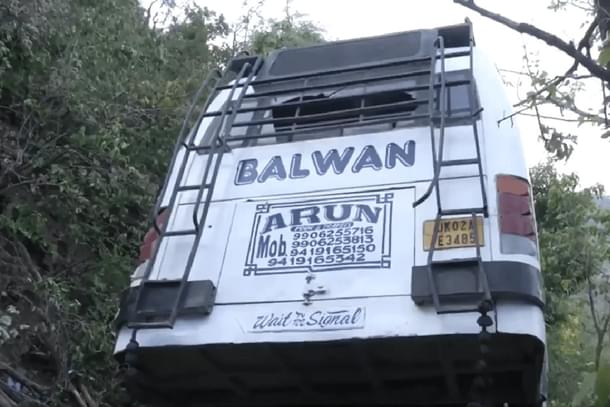 Bus that fell into gorge after terror attack