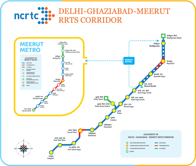 Delhi Meerut Namo Bharat corridor (Source: NCRTC)