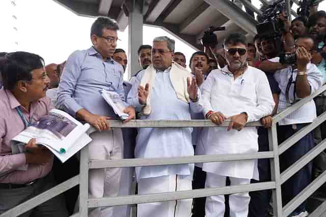 CM Siddaramaiah next to DyCM DK Shivakumar. (X/Siddaramaiah)