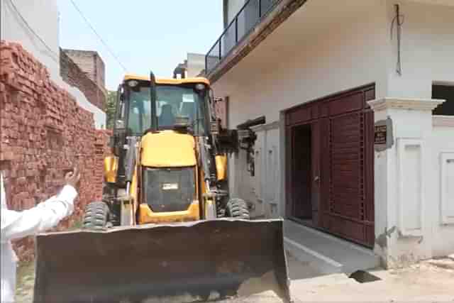 Demolition of house in Prayagraj