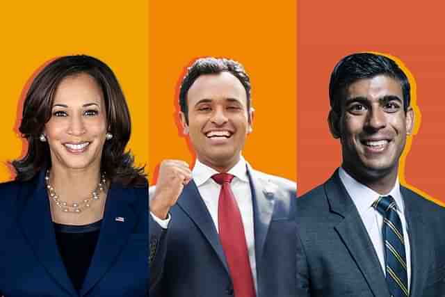 Indian-origin leaders in the West — Kamala Harris, Vivek Ramaswamy and Rishi Sunak .