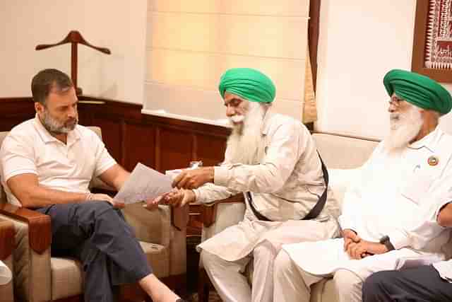 Rahul Gandhi meets farmer leaders in his Parliament office