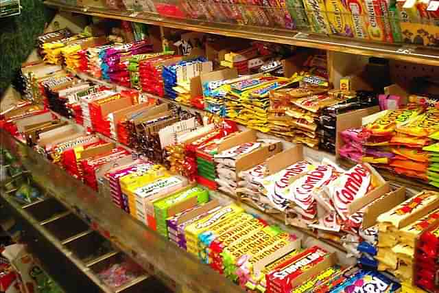 Snacks at a shop.