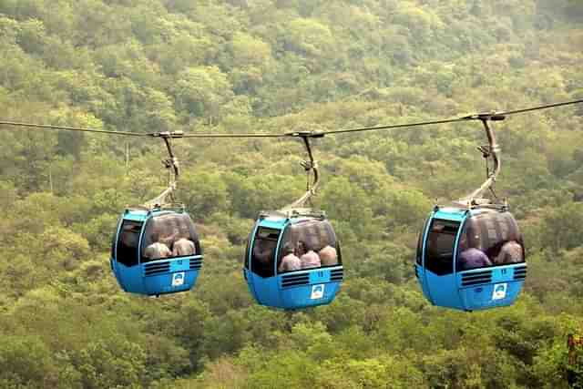 The ropeway along with e-buses, could help reduce disturbances by phasing out private vehicles. (X)