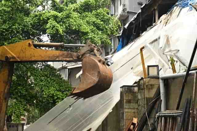 Demolition of bar (Pic credit: Mid Day)