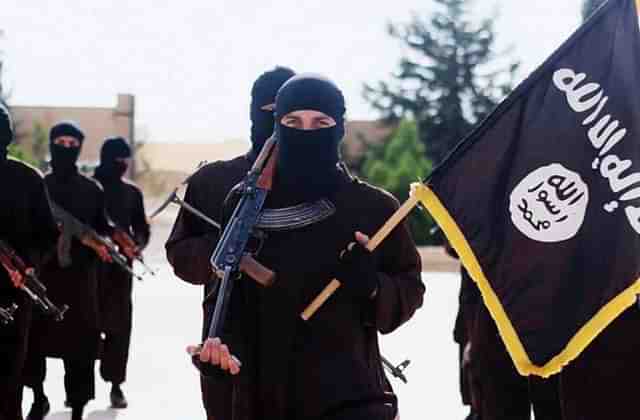 ISIS fighters with the group's flag (Representative Image)