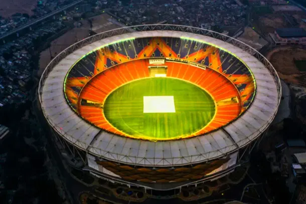 Currently, the Narendra Modi Stadium in Ahmedabad holds the record for the largest cricket stadium in the world, with a seating capacity of 132,000.