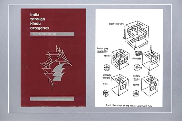 Three dimensional cubes with Hindu categories which Marriott used in his work: a pioneering approach.