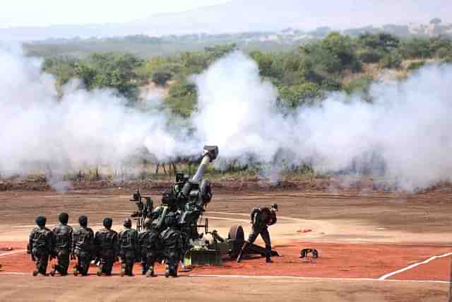 M777 Howitzer at the Deolali Artillery Centre in Maharashtra’s Nashik earlier today (Representative Image) (@livefist/Twitter)