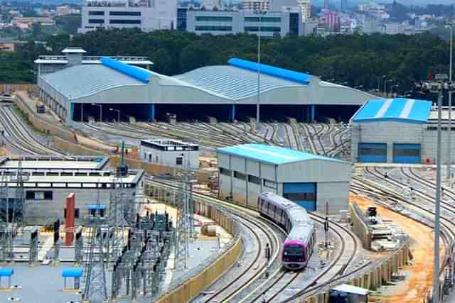 Baiyappanahalli depot will be the first of its network to feature two levels, serving two metro lines that run in opposite directions. (X)