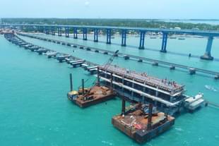 India’s first vertical lift railway sea bridge.