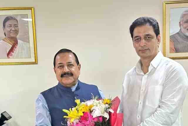 MoS Jitendra Singh with Shakti Raj Parihar