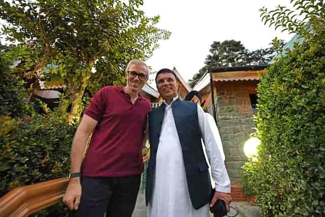 Jammu Kashmir National Conference's Omar Abdullah with Congress's Pawan Khera