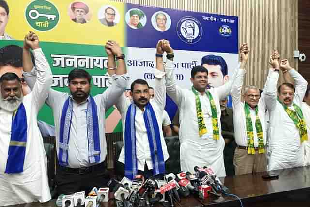 Chandra Shekhar Azad and Dushyant Chautala in alliance