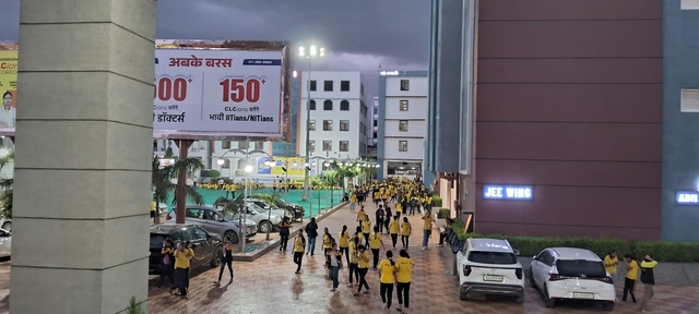 Sprawling campuses of institutes surrounded by hostel facilities