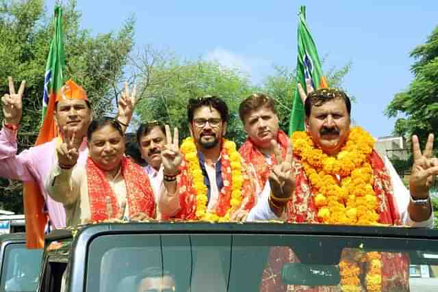 Anurag Thakur and Sat Sharma campaign for BJP in Jammu-Kashmir