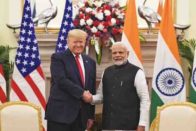 Prime Minister Narendra Modi with US President Donald Trump