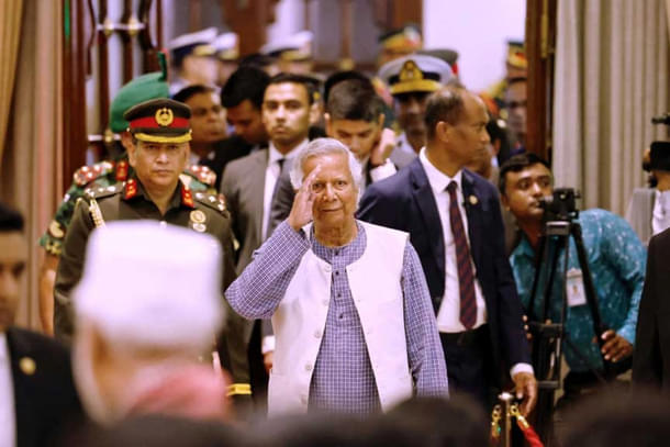 Head of Bangladesh's interim government, Muhammad Yunus