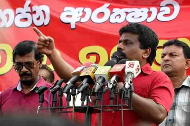 Anura Dissanayake of the Janatha Vimukthi Peramuna (People’s Liberation Front), Sri Lanka’s Marxist-Leninist communist party